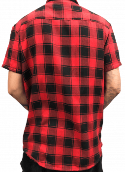 Camisa longline xadrez red 