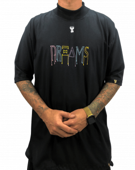 camiseta semi long oversized Dreams