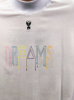 camiseta semi long oversized Dreams